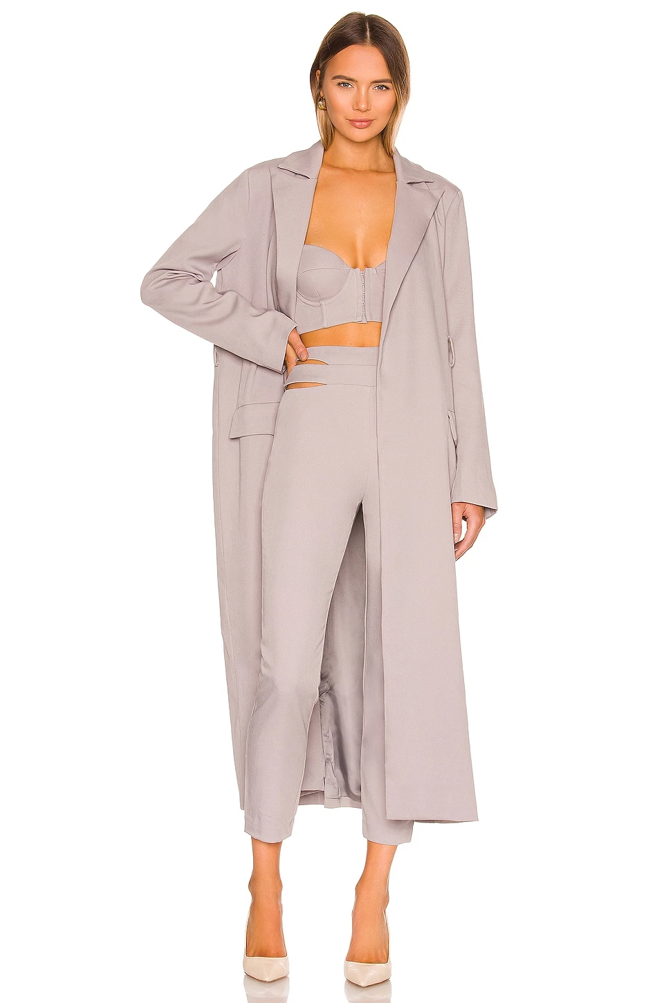 Cheapest π Camila Coelho Dean Duster In Grey 𧨠7 Cheapest π Camila Coelho Dean Duster In Grey 𧨠- Image 5