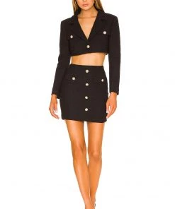 Buy ✨ Camila Coelho Becka Crop Blazer In Black 🤩 -Camila Coelho Store COEL WO28 V4