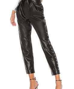 Deals 🤩 Camila Coelho Cady Leather Pant In Black 🛒