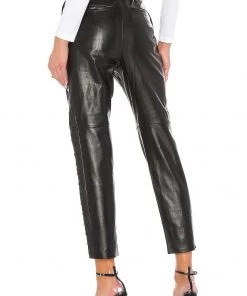 Deals 🤩 Camila Coelho Cady Leather Pant In Black 🛒 -Camila Coelho Store COEL WP15 V4