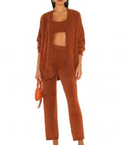 Discount ⌛ Camila Coelho Alondra Pant In Chocolate ❤️ -Camila Coelho Store COEL WP49 V4