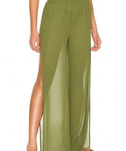 Flash Sale 🎁 Camila Coelho Nana Pants In Sage Green ✔️ -Camila Coelho Store COEL WP51 V2