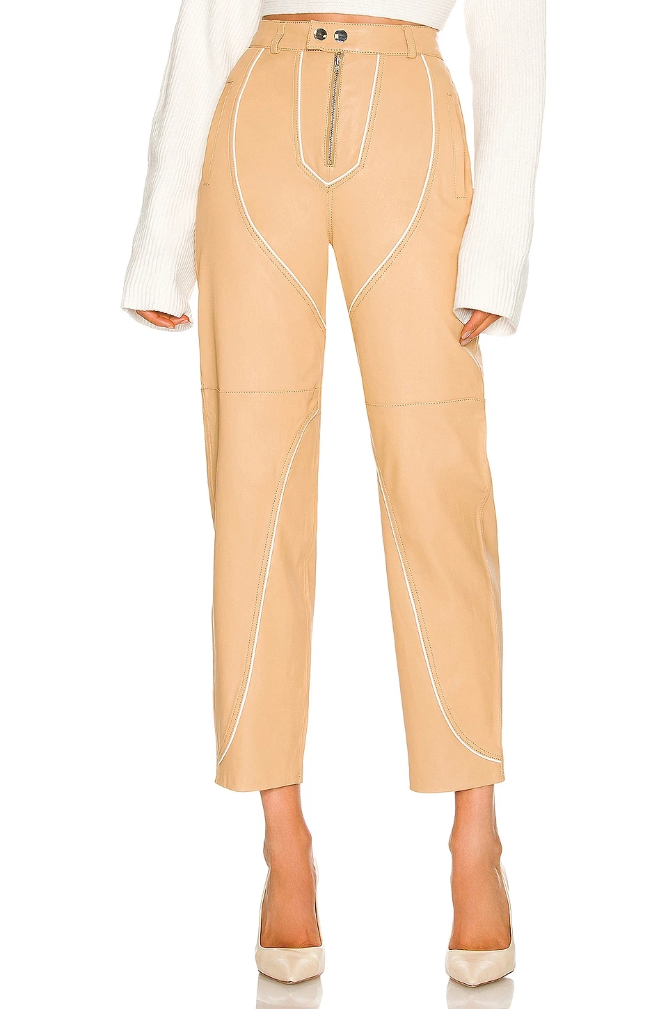 Top 10 π Camila Coelho Yuri Leather Pants In Tan π 3 Top 10 π Camila Coelho Yuri Leather Pants In Tan π