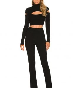 Discount 🎉 Camila Coelho Titus Knit Pant In Black 🧨 -Camila Coelho Store COEL WP54 V4