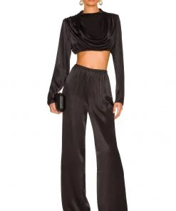 Cheapest 🛒 Camila Coelho Chelsie Pants In Black 🎉 -Camila Coelho Store COEL WP56 V4