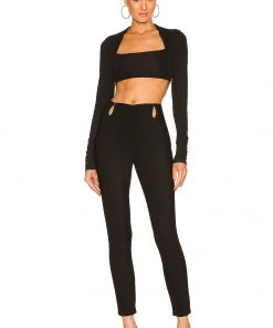 Best Sale 🌟 Camila Coelho Sena Pants In Black 🛒 -Camila Coelho Store COEL WP59 V4