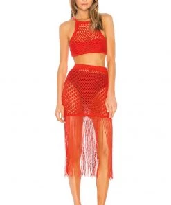 Best Pirce β Camila Coelho Ipanema Crochet Skirt In Coral Red π 9 Best Pirce β Camila Coelho Ipanema Crochet Skirt In Coral Red π -Camila Coelho Store COEL WQ1 V4