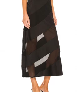 Wholesale ⌛ Camila Coelho Joseline Midi Skirt In Black ✔️ -Camila Coelho Store COEL WQ47 V2