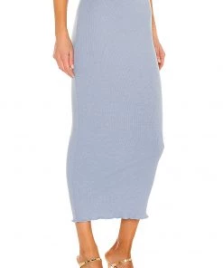 Buy 🛒 Camila Coelho Logan Midi Skirt In Baby Blue 🌟 -Camila Coelho Store COEL WQ51 V2
