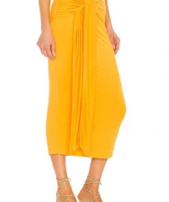 Cheap 💯 Camila Coelho Pixie Skirt In Tangerine Orange 🧨 -Camila Coelho Store COEL WQ53 V2