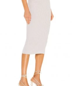 Promo 👏 Camila Coelho Gabby Midi Skirt In Ice Blue ❤️ -Camila Coelho Store COEL WQ56 V2