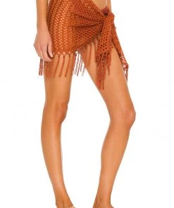 Cheapest 🔥 Camila Coelho Vera Wrap Skirt In Rust ✨ -Camila Coelho Store COEL WQ59 V2