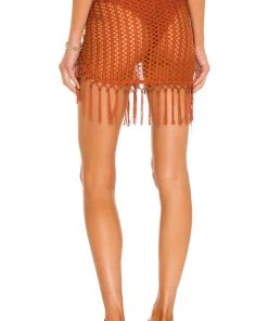 Cheapest 🔥 Camila Coelho Vera Wrap Skirt In Rust ✨ -Camila Coelho Store COEL WQ59 V3