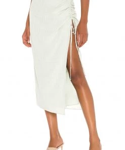 Best Sale 👍 Camila Coelho Eden Midi Skirt In Sage 👍