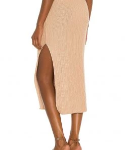 Brand new ✨ Camila Coelho Lyon Skirt In Tan ✨ -Camila Coelho Store COEL WQ64 V3
