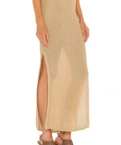 Outlet 🎁 Camila Coelho Cleo Skirt In Gold Flax 🎁 -Camila Coelho Store COEL WQ72 V2