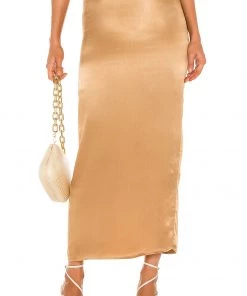Deals ⭐ Camila Coelho Selina Maxi Skirt In Toffee 🎉
