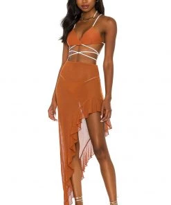 Outlet π Camila Coelho Shirlie Skirt In Hazel Brown π₯ 9 Outlet π Camila Coelho Shirlie Skirt In Hazel Brown π₯ -Camila Coelho Store COEL WQ75 V4