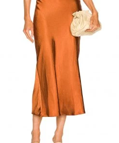 Best deal 🎁 Camila Coelho Gysele Midi Skirt In Brown 🛒