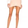 Brand new 🔔 Camila Coelho Luci Leather Mini Skirt In Nude ❤️ -Camila Coelho Store COEL WQ95 V1