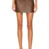 Best deal ✨ Camila Coelho Jas Leather Mini Skirt In Brown 🤩