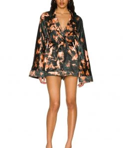 Brand new 🤩 Camila Coelho Amelia Romper In Orange Teal Tie Dye ⭐