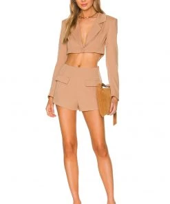 Promo 🛒 Camila Coelho Genelle Romper In Taupe ✨