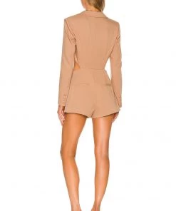 Promo 🛒 Camila Coelho Genelle Romper In Taupe ✨ -Camila Coelho Store COEL WR8 V3