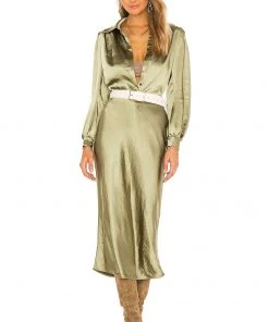 Cheap 🧨 Camila Coelho Beckett Top In Sage 🔥 -Camila Coelho Store COEL WS101 V4