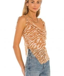Brand new π― Camila Coelho Tati Cowl Cami In Brown Zebra π€© 8 Brand new π― Camila Coelho Tati Cowl Cami In Brown Zebra π€© -Camila Coelho Store COEL WS117 V2