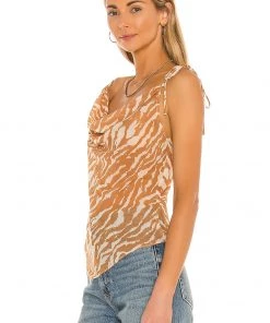 Brand new π― Camila Coelho Tati Cowl Cami In Brown Zebra π€© 9 Brand new π― Camila Coelho Tati Cowl Cami In Brown Zebra π€© -Camila Coelho Store COEL WS117 V3