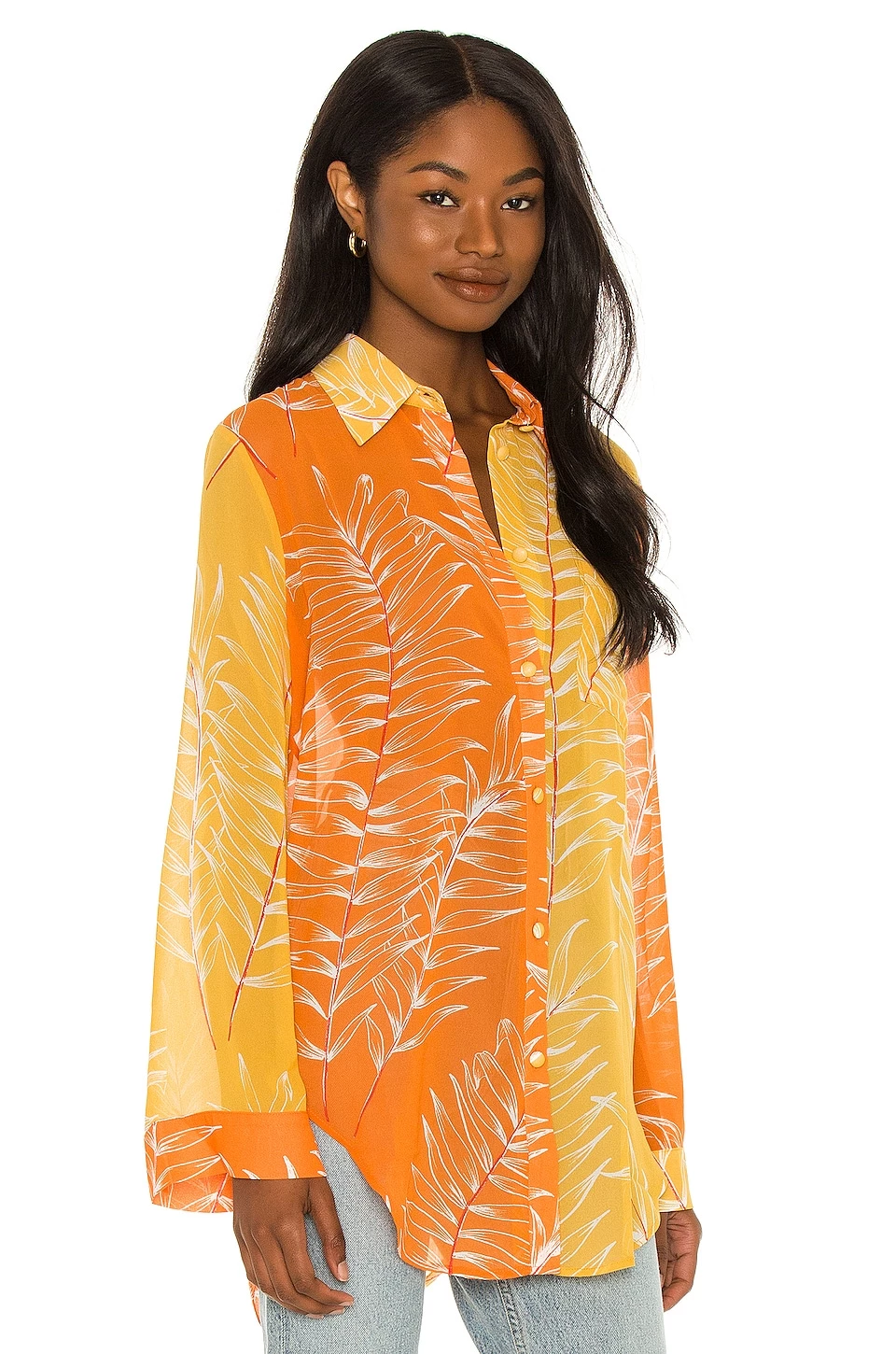 Cheapest π Camila Coelho Brynn Shirt Dress π In Yellow & Orange β 4 Cheapest π Camila Coelho Brynn Shirt Dress π In Yellow & Orange β - Image 2