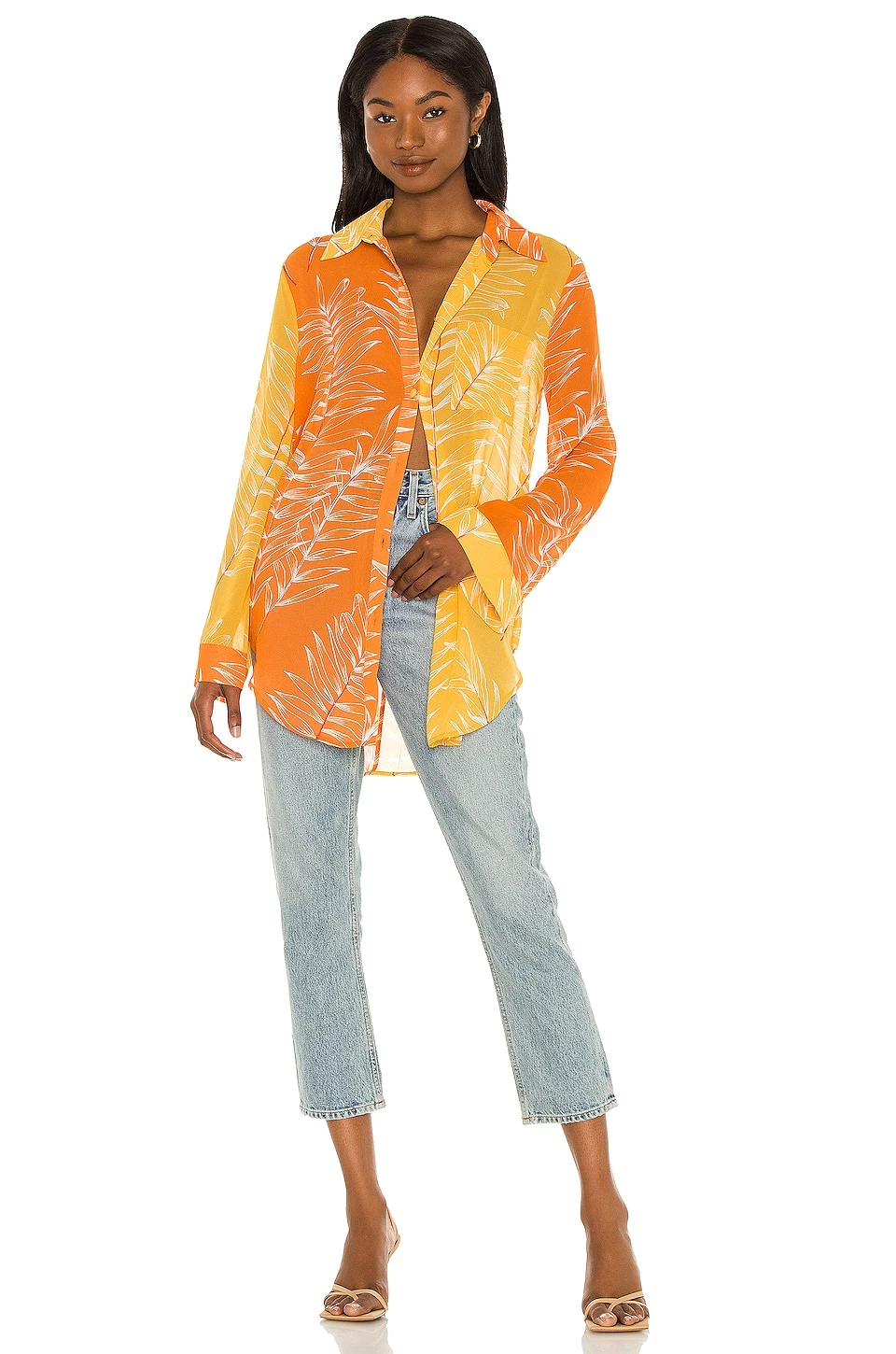 Cheapest π Camila Coelho Brynn Shirt Dress π In Yellow & Orange β 6 Cheapest π Camila Coelho Brynn Shirt Dress π In Yellow & Orange β - Image 4