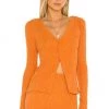 Deals 😀 Camila Coelho Tais Long Sleeve Top In Sunset Orange 🤩