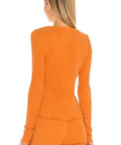 Deals π Camila Coelho Tais Long Sleeve Top In Sunset Orange π€© 8 Deals π Camila Coelho Tais Long Sleeve Top In Sunset Orange π€© -Camila Coelho Store COEL WS133 V3