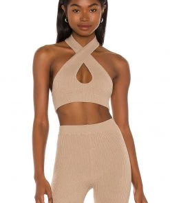 Promo ❤️ Camila Coelho Alessia Top In Taupe 😍