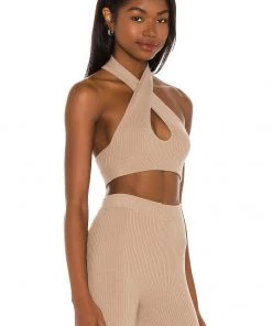 Promo ❤️ Camila Coelho Alessia Top In Taupe 😍 -Camila Coelho Store COEL WS140 V2