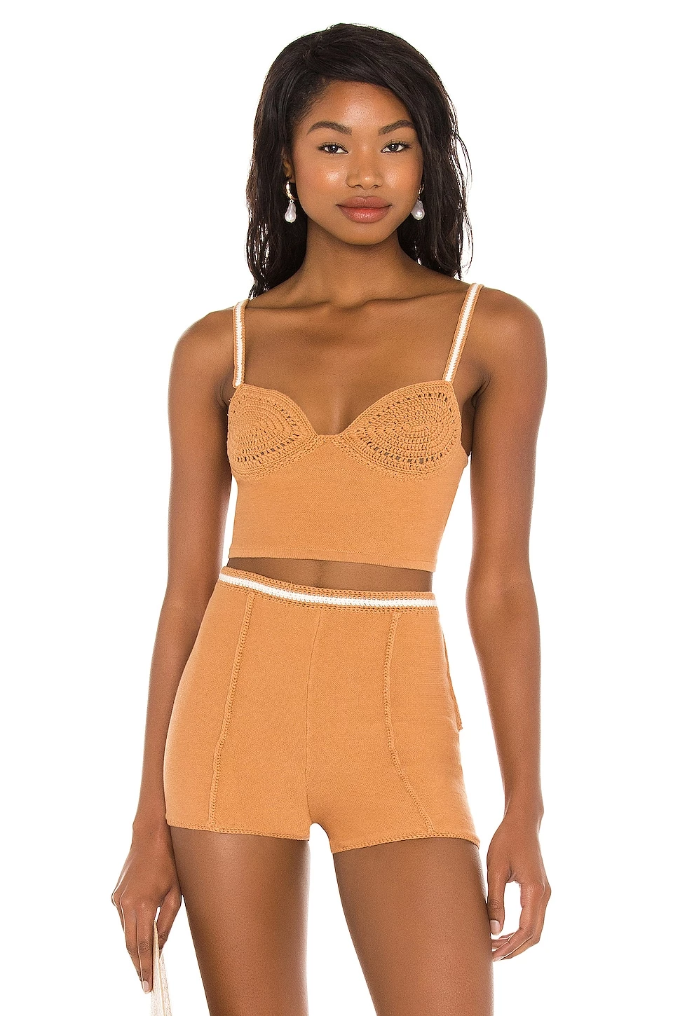 Budget β Camila Coelho Claudine Crochet Top In Tan & White π― 3 Budget β Camila Coelho Claudine Crochet Top In Tan & White π―