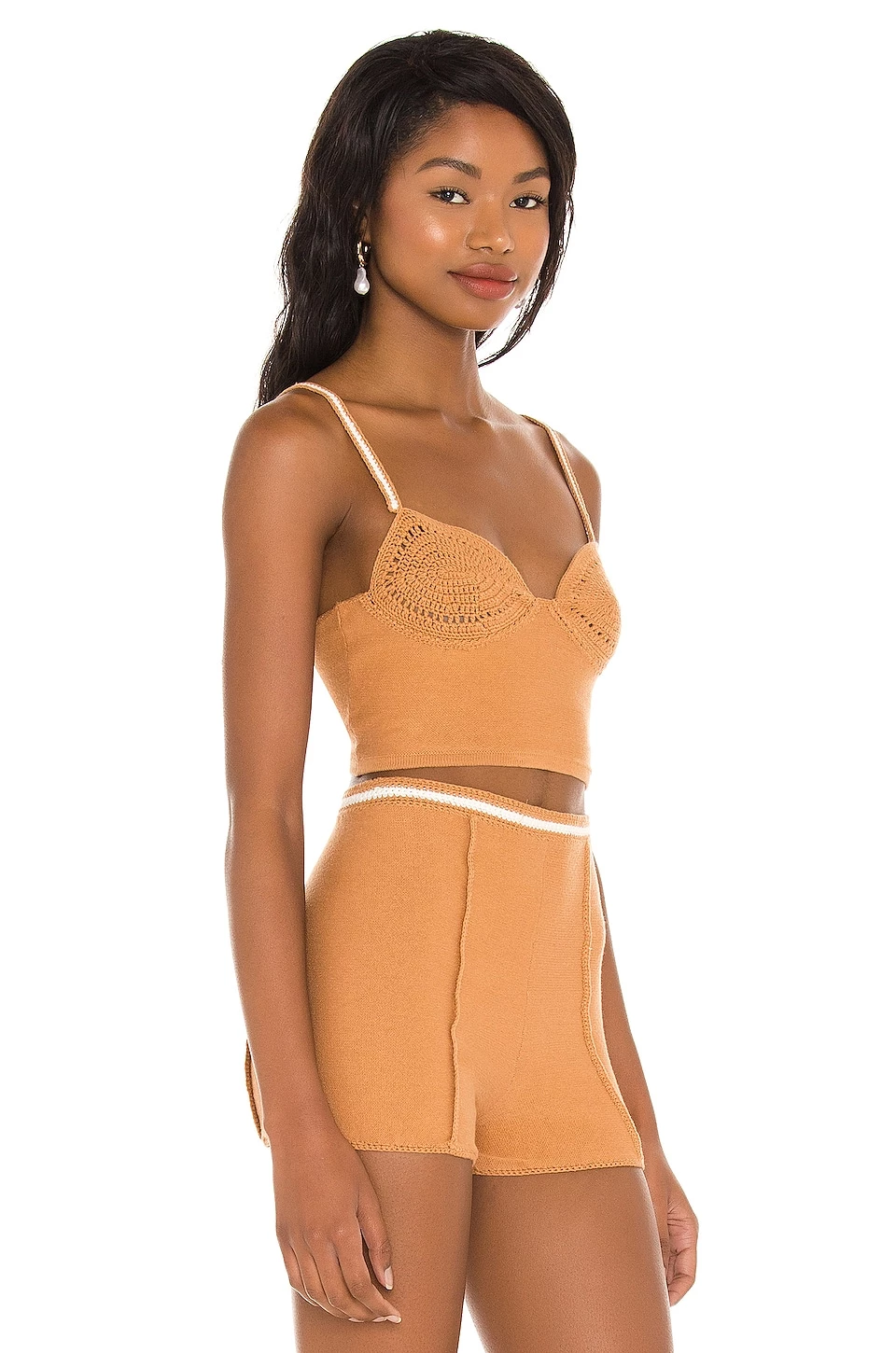 Budget β Camila Coelho Claudine Crochet Top In Tan & White π― 4 Budget β Camila Coelho Claudine Crochet Top In Tan & White π― - Image 2