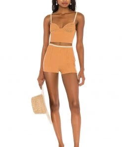 Budget β Camila Coelho Claudine Crochet Top In Tan & White π― 9 Budget β Camila Coelho Claudine Crochet Top In Tan & White π― -Camila Coelho Store COEL WS141 V4