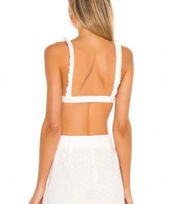 New 🤩 Camila Coelho Dari Bralette In White ⭐ -Camila Coelho Store COEL WS142 V3