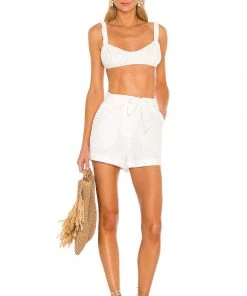 New 🤩 Camila Coelho Dari Bralette In White ⭐ -Camila Coelho Store COEL WS142 V4