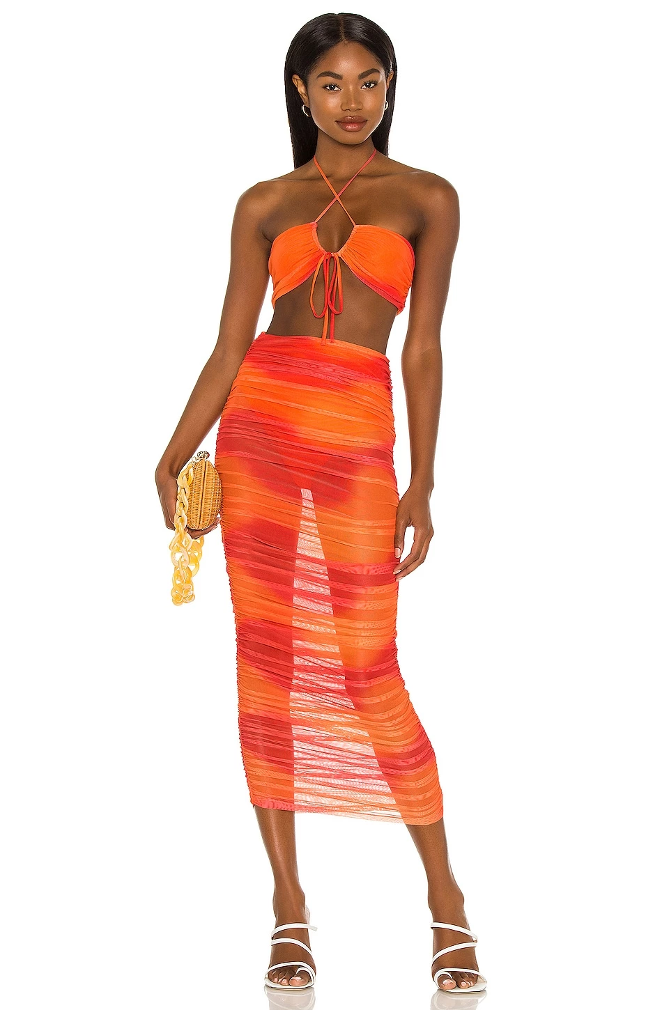 Top 10 π Camila Coelho Kelly Top In Orange Tie Dye π 6 Top 10 π Camila Coelho Kelly Top In Orange Tie Dye π - Image 4