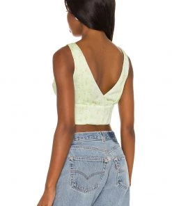 Coupon 🧨 Camila Coelho Trudy Bustier In Sage Delilah 💯 -Camila Coelho Store COEL WS150 V3