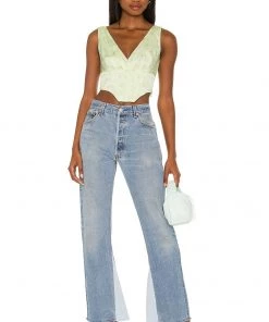 Coupon 🧨 Camila Coelho Trudy Bustier In Sage Delilah 💯 -Camila Coelho Store COEL WS150 V4