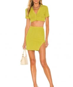 Best Sale π Camila Coelho Bennie Crop Shirt In Yellow Green π₯ 9 Best Sale π Camila Coelho Bennie Crop Shirt In Yellow Green π₯ -Camila Coelho Store COEL WS152 V4