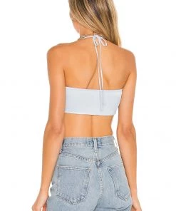 Best Pirce 👍 Camila Coelho Levi Cami In Pale Blue 🔥 -Camila Coelho Store COEL WS153 V3