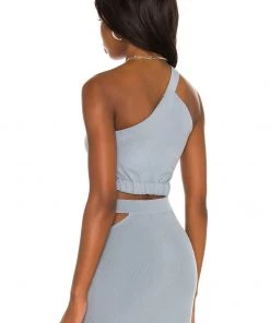 Best Pirce ❤️ Camila Coelho Dominic Top In Muted Blue 🌟 -Camila Coelho Store COEL WS155 V3