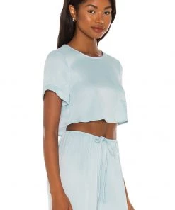 Best reviews of 🛒 Camila Coelho Jolie Crop Tee In Pale Blue ✨ -Camila Coelho Store COEL WS160 V2
