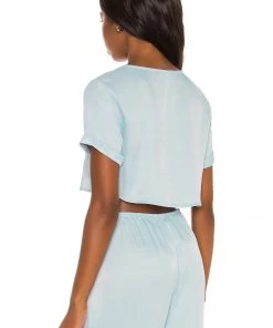 Best reviews of 🛒 Camila Coelho Jolie Crop Tee In Pale Blue ✨ -Camila Coelho Store COEL WS160 V3